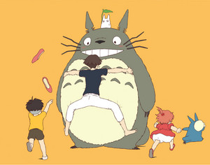  Totoro with Ponyo, Sosuke and Lisa