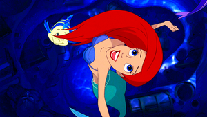 Walt Disney Screencaps - Flounder & Princess Ariel