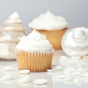  White petit gâteau, cupcake