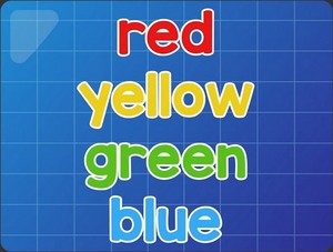 red yellow green blue