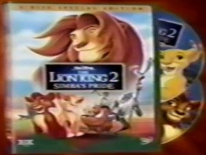  the lion king two simba's pride dvd