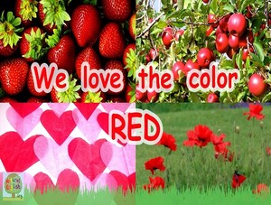  we Liebe the color red