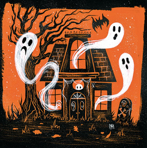  👻Haunted House | halloween Art Prints