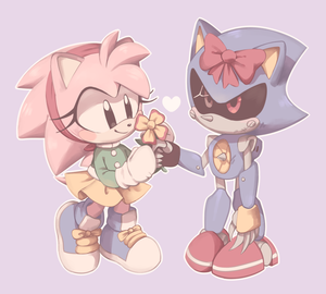 🏵amy and metal sonic🎀