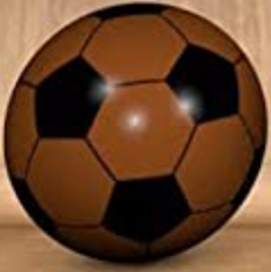  Brwon sepakbola Ball