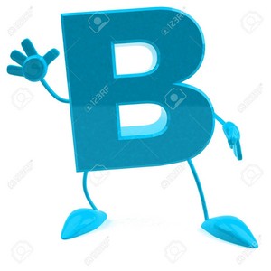  Cartoon Character Of Letter B Stock Photo, Picture And Royalty