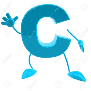  Cartoon Character Of Letter C Stock Photo, Picture And Royalty