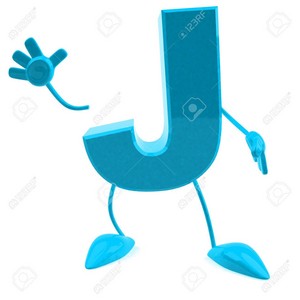 Cartoon Character Of Letter J Stock Photo, Picture And Royalty