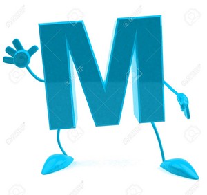 Cartoon Character Of Letter M Stock Photo, Picture And Royalty