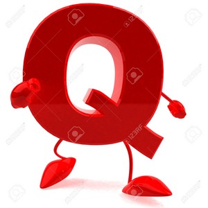  Cartoon Character Of Letter Q Stock Photo, Picture And Royalty