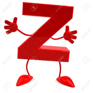  Cartoon Character Of Letter Z Stock Photo, Picture And Royalty