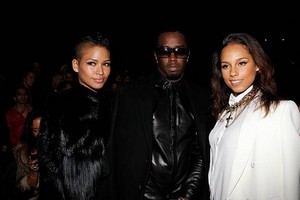 Cassie, P. Diddy and Alicia Keys 