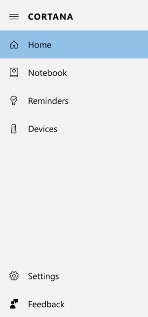  Cortana Menu on Windows Phone