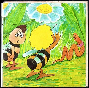  French Maya the Bee Max the Earthworm episode book adaptation book illustration 8