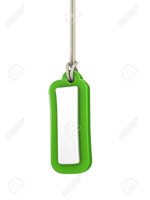  Green lowercase letter 1 hanging