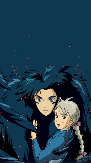  Howl and Sophie Phone wallpaper
