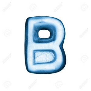 Letter B of ice alphabet