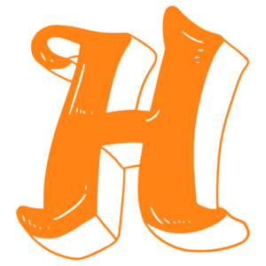  Letter H Sticker