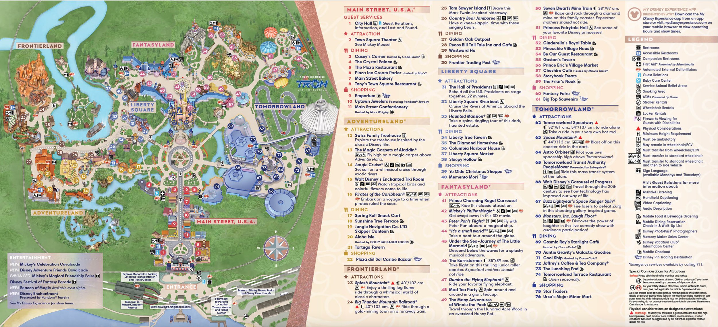 Map Of Magic Kingdom Park 