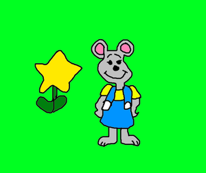  Mattie the mouse with a Starflower