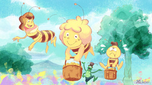  Maya the Bee Japanese 粉丝 art 由 Hikari