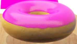  गुलाबी डोनट
