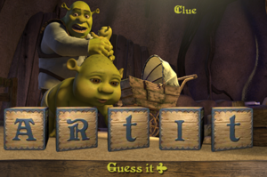  Shrek: Ogre Baby Word Artic Scramble