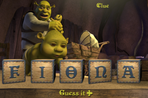  Shrek: Ogre Baby Word Fiona Scramble