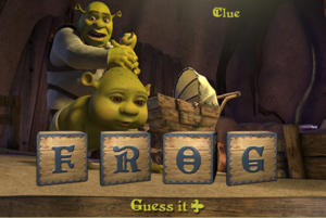 Shrek: Ogre Baby Word Frog Scramble
