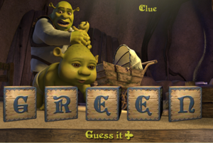  Shrek: Ogre Baby Word Green Scramble