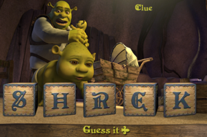  Shrek: Ogre Baby Word শ্রেক Scramble