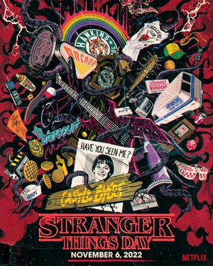 Stranger Things día Poster - November 6, 2022