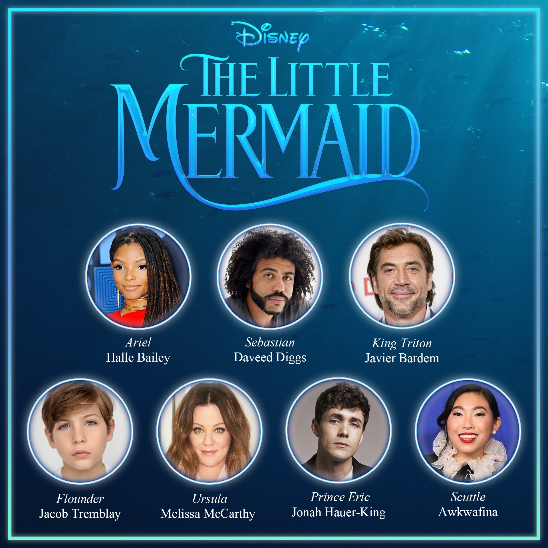 The Cast Of The 2023 Live Version Of The Little Mermaid 