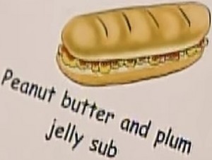 peanut butter and plum jelly sub