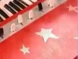 red starry keyboard