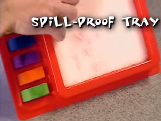 spill-proof tray