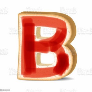  3d 烤面包, 吐司 Letter B