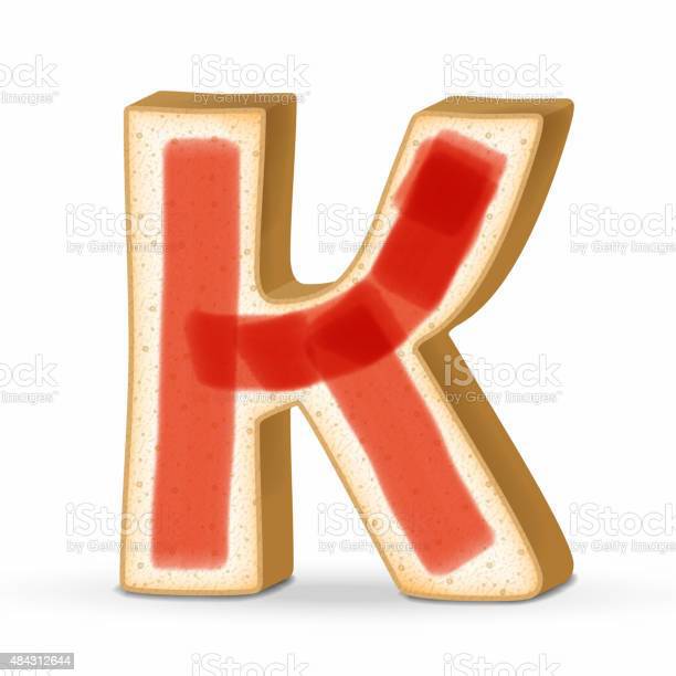  3d тост Letter K