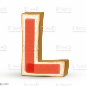 3d Toast Letter L