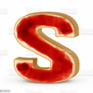 3d Toast Letter S