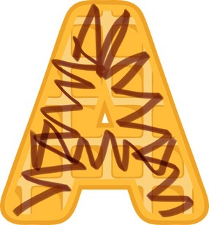 Alphabet Waffle A