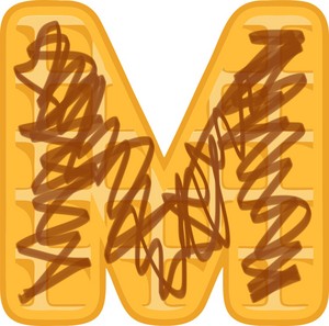 Alphabet Waffle M