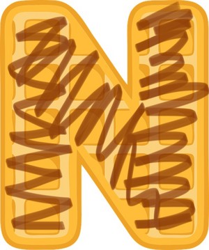  Alphabet Waffle N