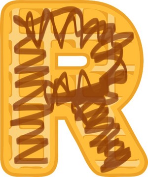  Alphabet Waffle R