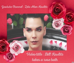  Bill Kaulitz takes a 玫瑰 bath