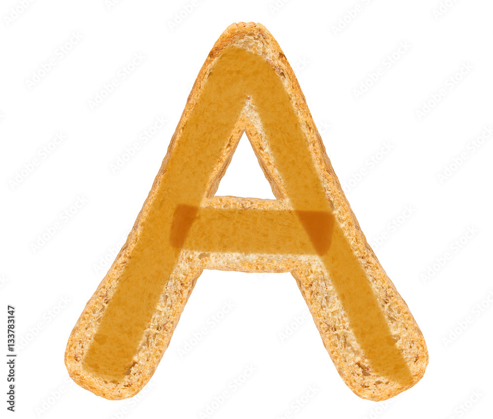 Bread Alphabet A