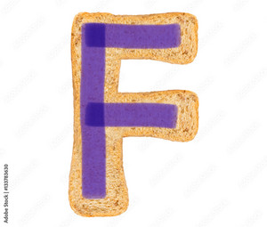  রুটি Alphabet F