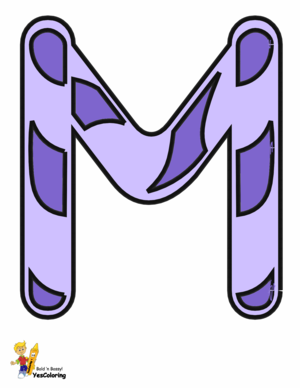 Kandi Cane Coloring Pages Letter M