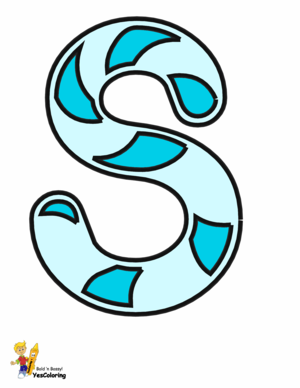  Candy Cane Coloring Pages Letter S