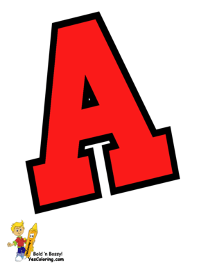  Cheerleader Coloring Of Letter A